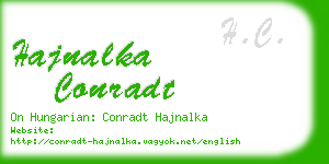hajnalka conradt business card